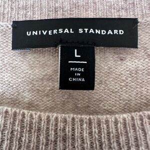 Universal Standard Cashmere Cream Sweater